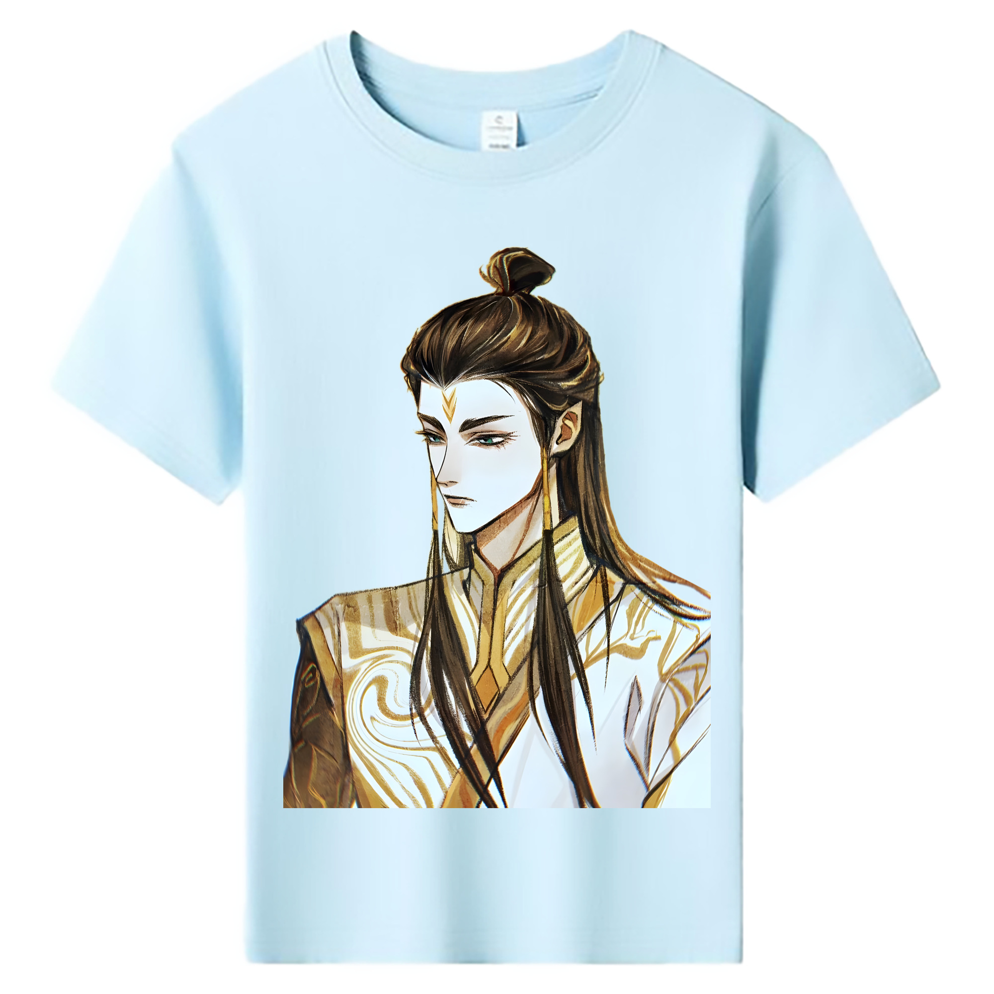 （画像用） Ne Zha 2 ナタ 魔童の大暴れ 綿100％キッズTシャツ（フロントプリント）